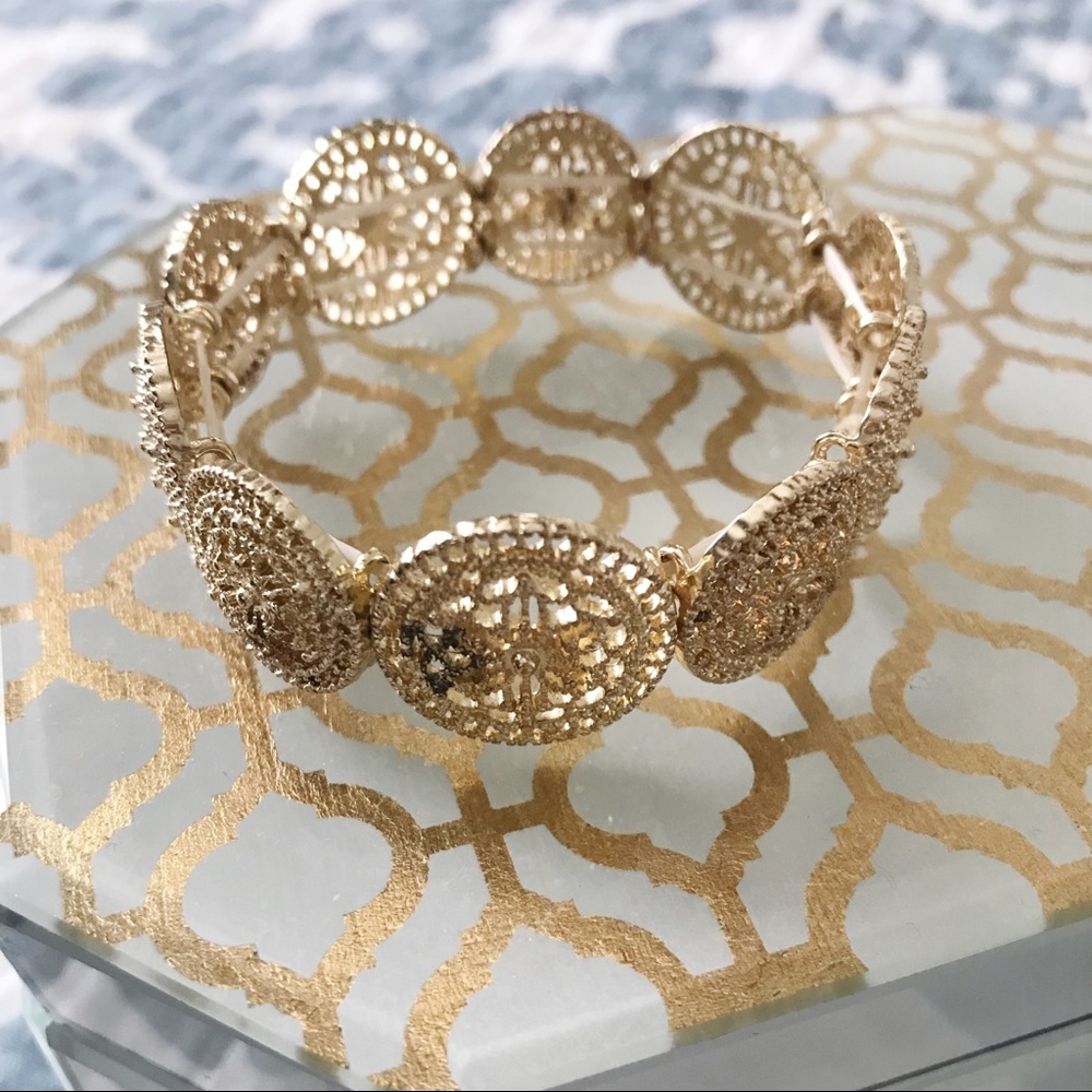 Gold Medallion Bangle!